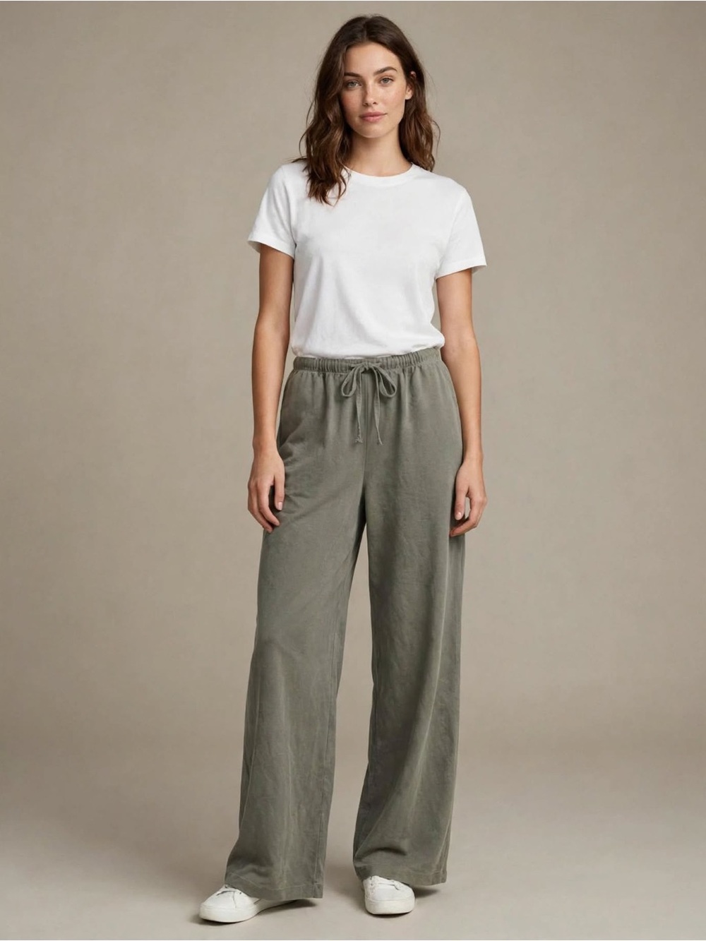 Wide leg weekender pull on pants
